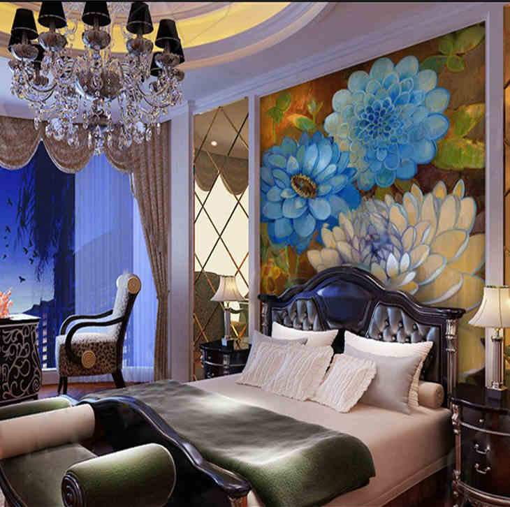 3D Lotus Pattern 026 Wallpaper AJ Wallpaper