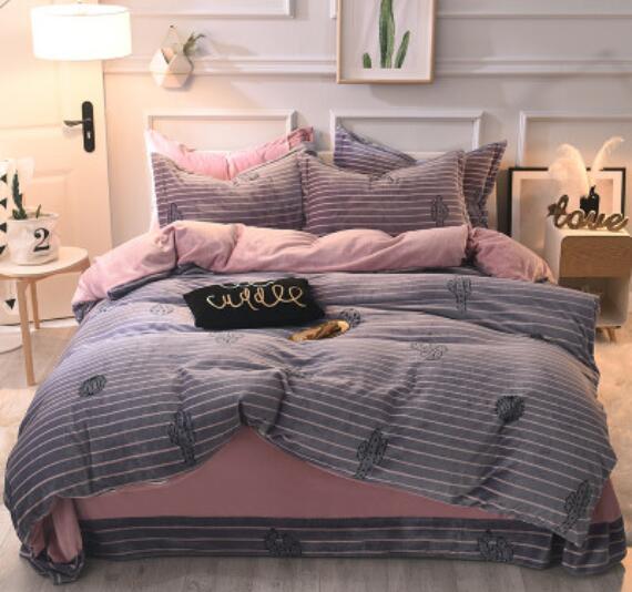 3D Dark Gray Stripes 20131 Bed Pillowcases Quilt