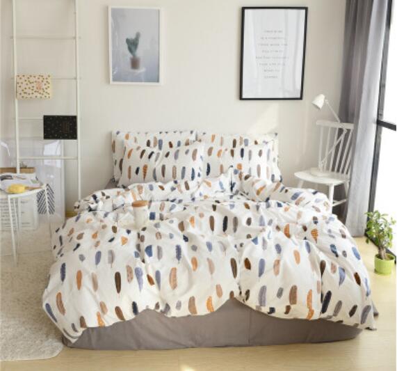 3D Feather 20294 Bed Pillowcases Quilt