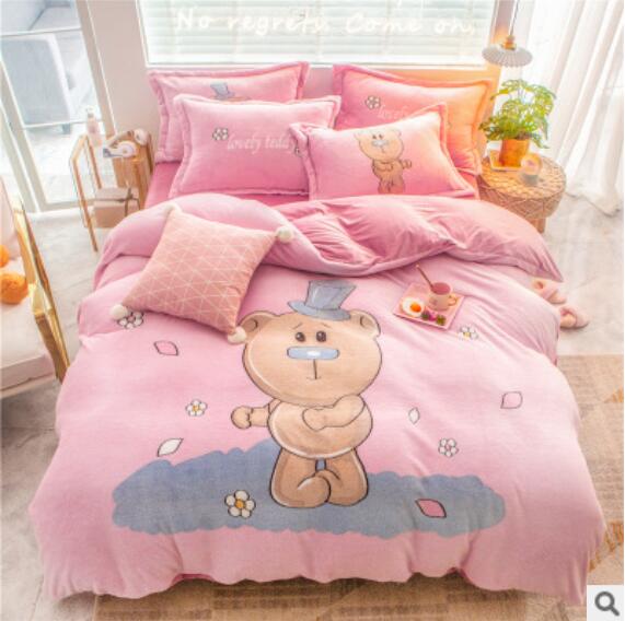 3D Cartoon Bear 14191 Bed Pillowcases Quilt