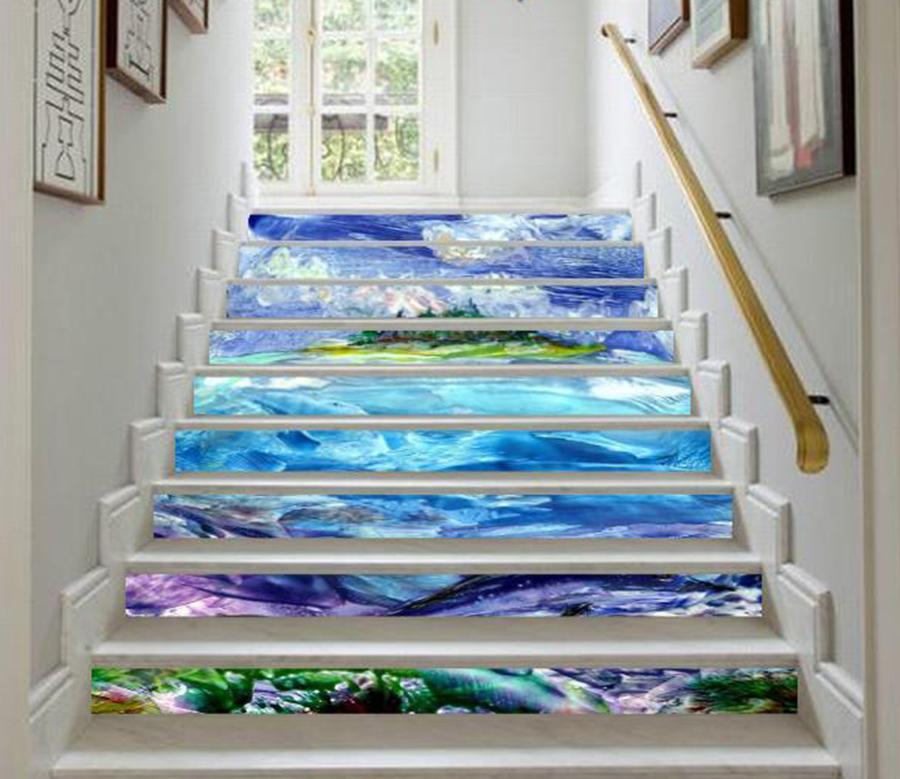 3D Ocean 4258 Stair Risers Wallpaper AJ Wallpaper