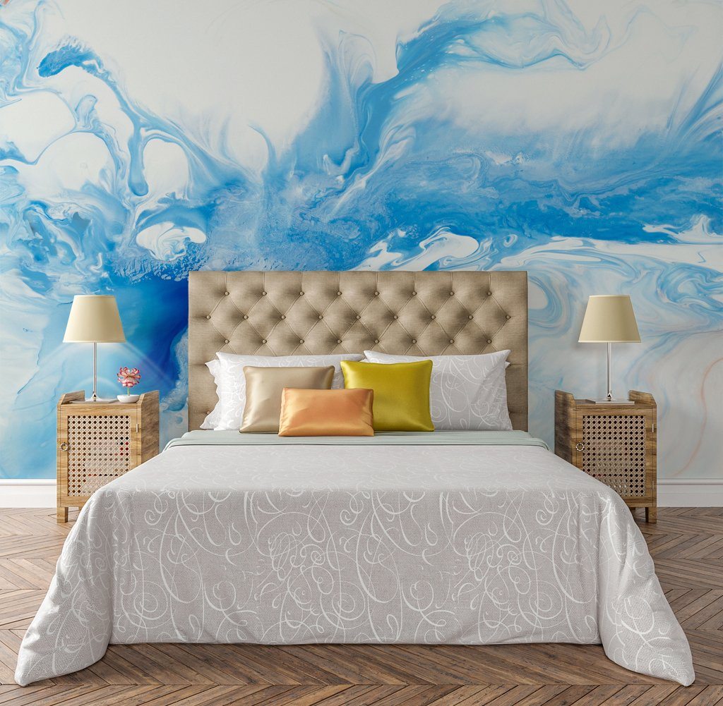 3D Blue Splash 166 Wall Murals Wallpaper AJ Wallpaper 2