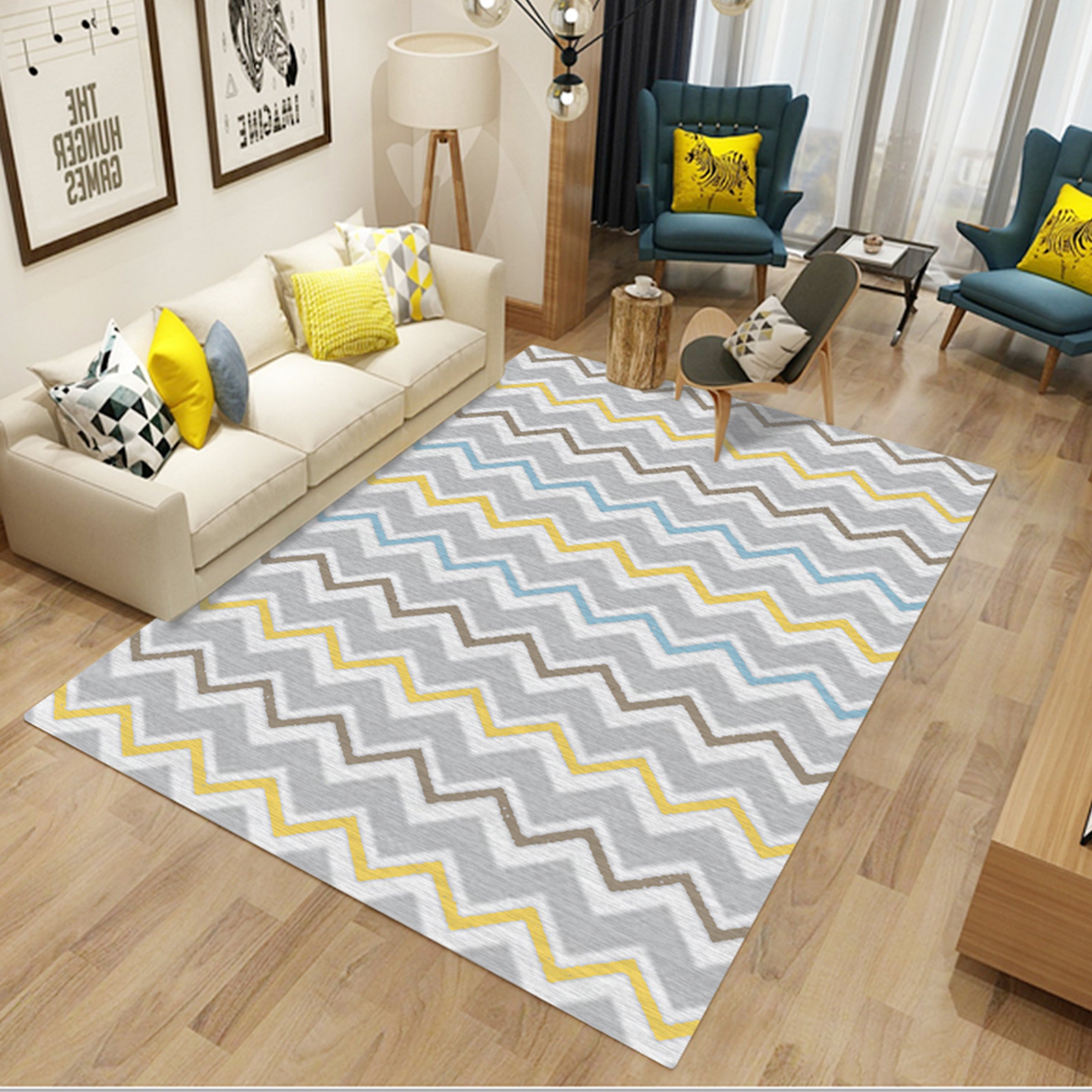 3D Color Pattern WG271 Non Slip Rug Mat Mat AJ Creativity Home