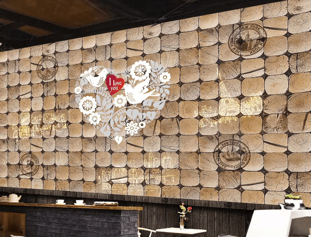3D Flower Love Pattern 150 Wallpaper AJ Wallpaper 2