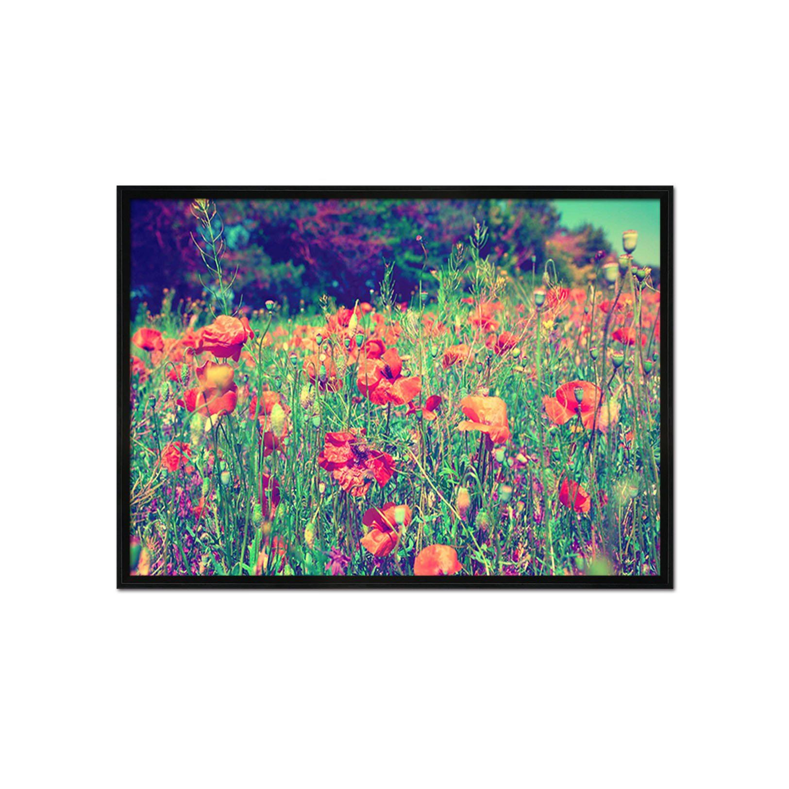 3D Blooming Flowers 097 Fake Framed Print Painting Wallpaper AJ Creativity Home