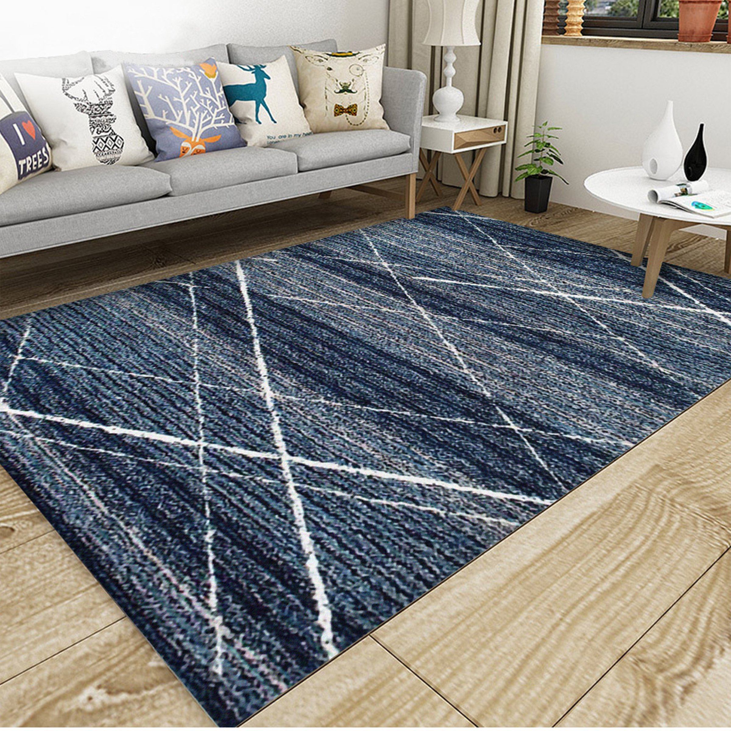 3D Black And White Stripes WG125 Non Slip Rug Mat Mat AJ Creativity Home