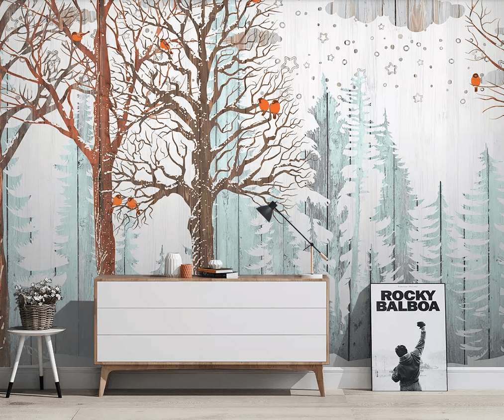 3D Oil Painting Tree 434 Wallpaper AJ Wallpaper 2