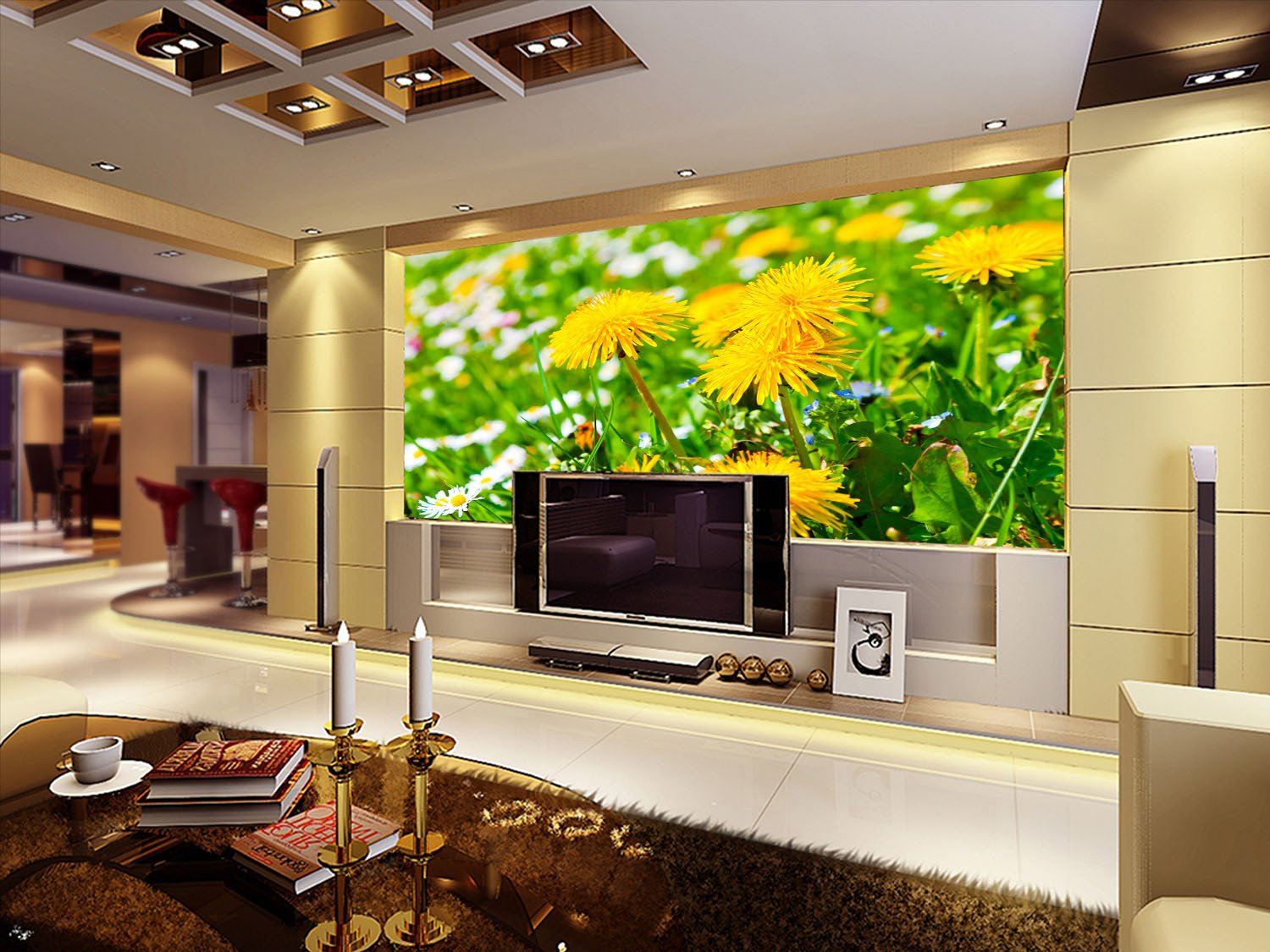 Bright Flowers 1 Wallpaper AJ Wallpaper