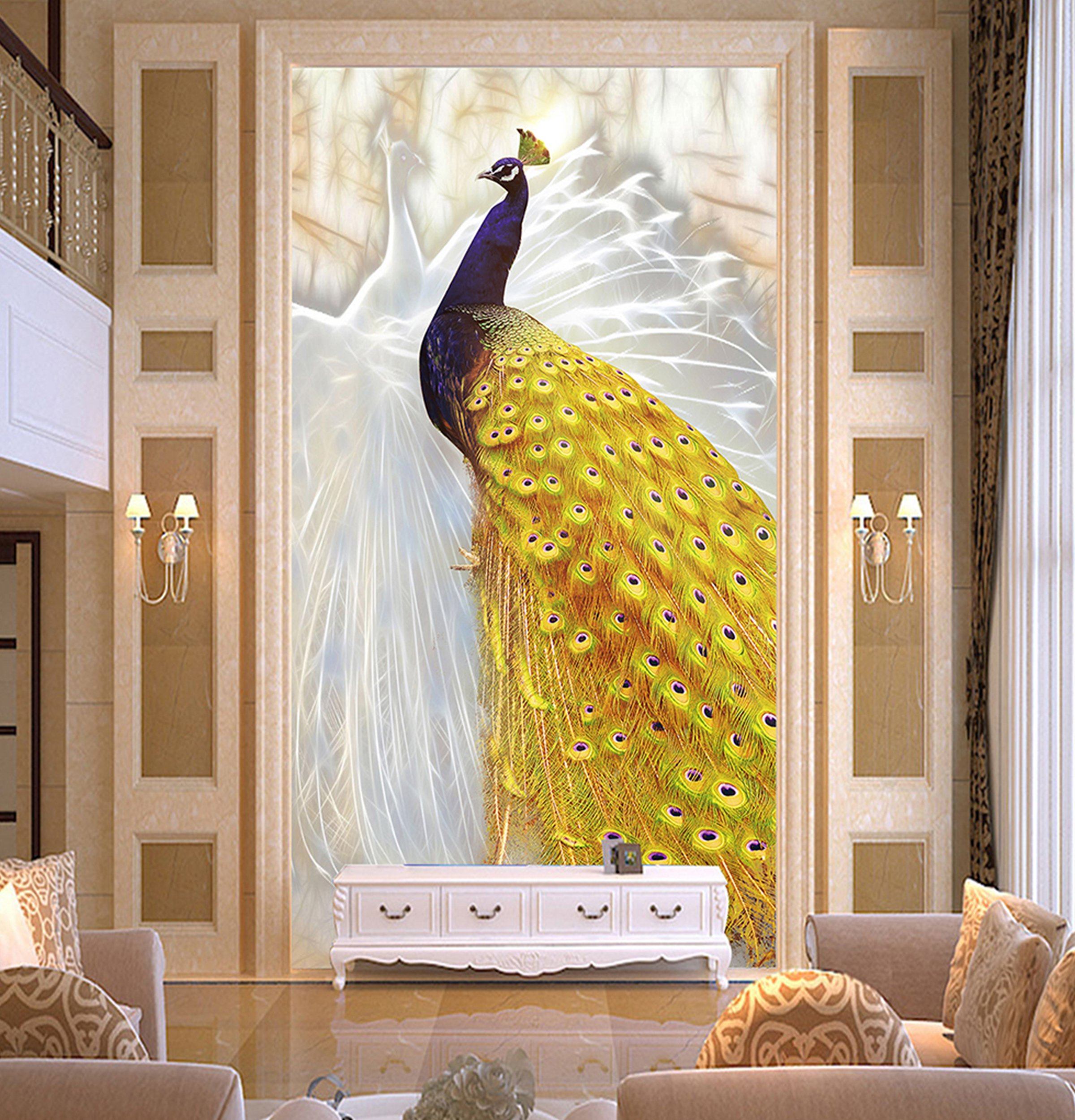 3D Peacock 52 Wall Murals Wallpaper AJ Wallpaper 2