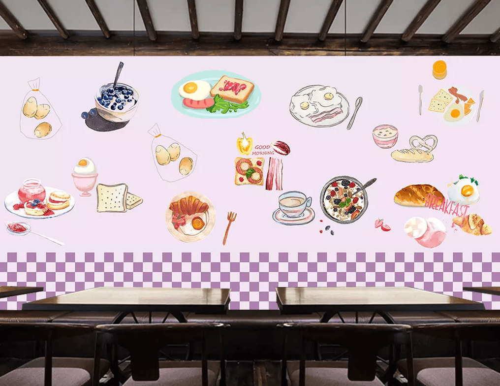 3D Hand Painted Sandwich 381 Wallpaper AJ Wallpaper 2