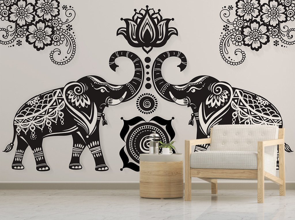 3D Elephant 662 Wall Murals Wallpaper AJ Wallpaper 2