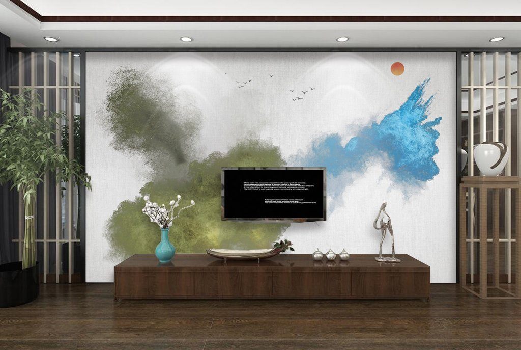 3D Ink Painting 428 Wall Murals Wallpaper AJ Wallpaper 2