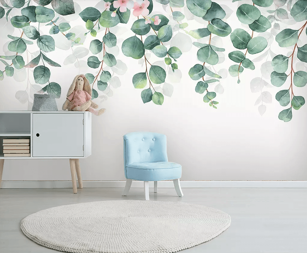 3D Vine Leaf Flower 369 Wallpaper AJ Wallpaper 2