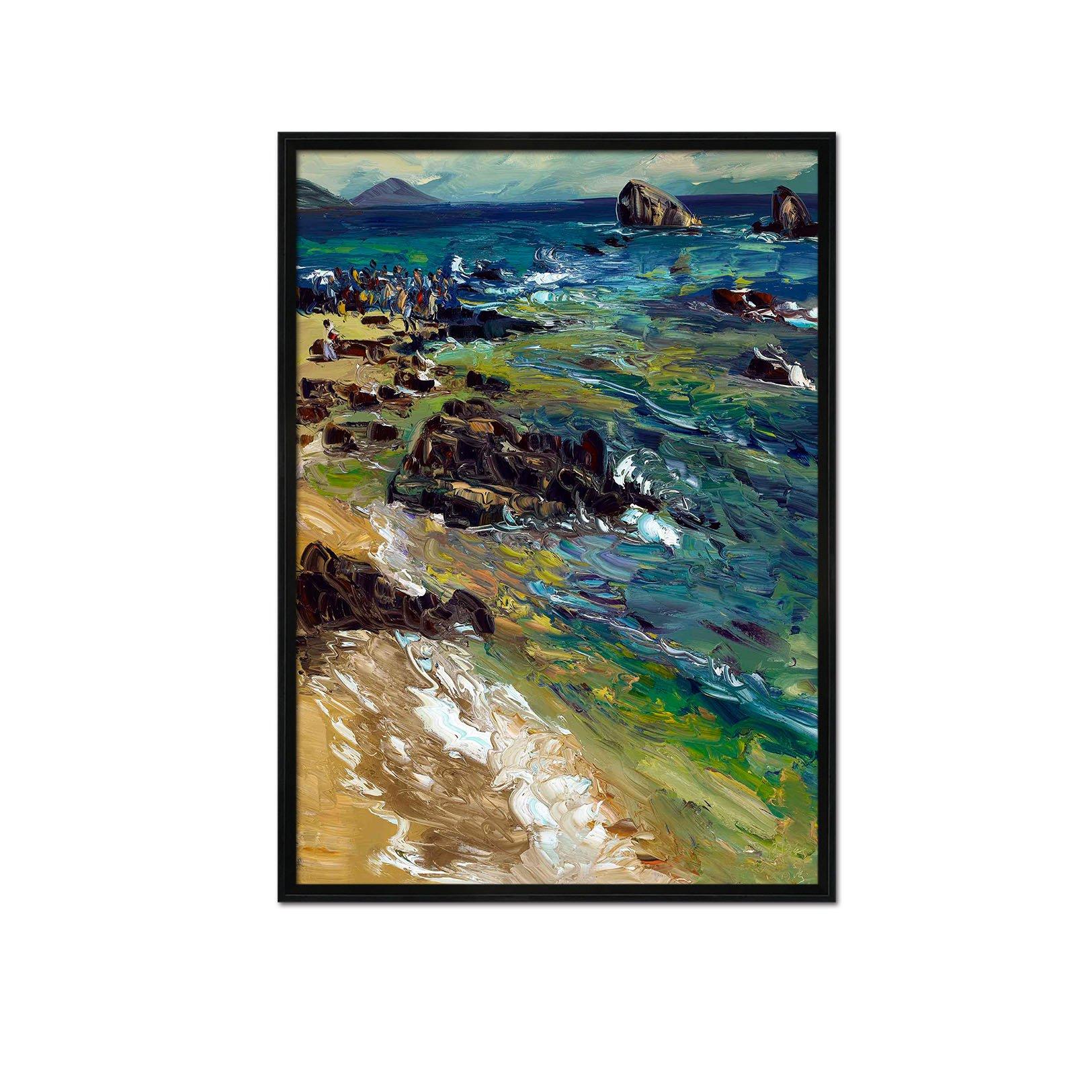 3D Shore Soil 133 Fake Framed Print Painting Wallpaper AJ Creativity Home