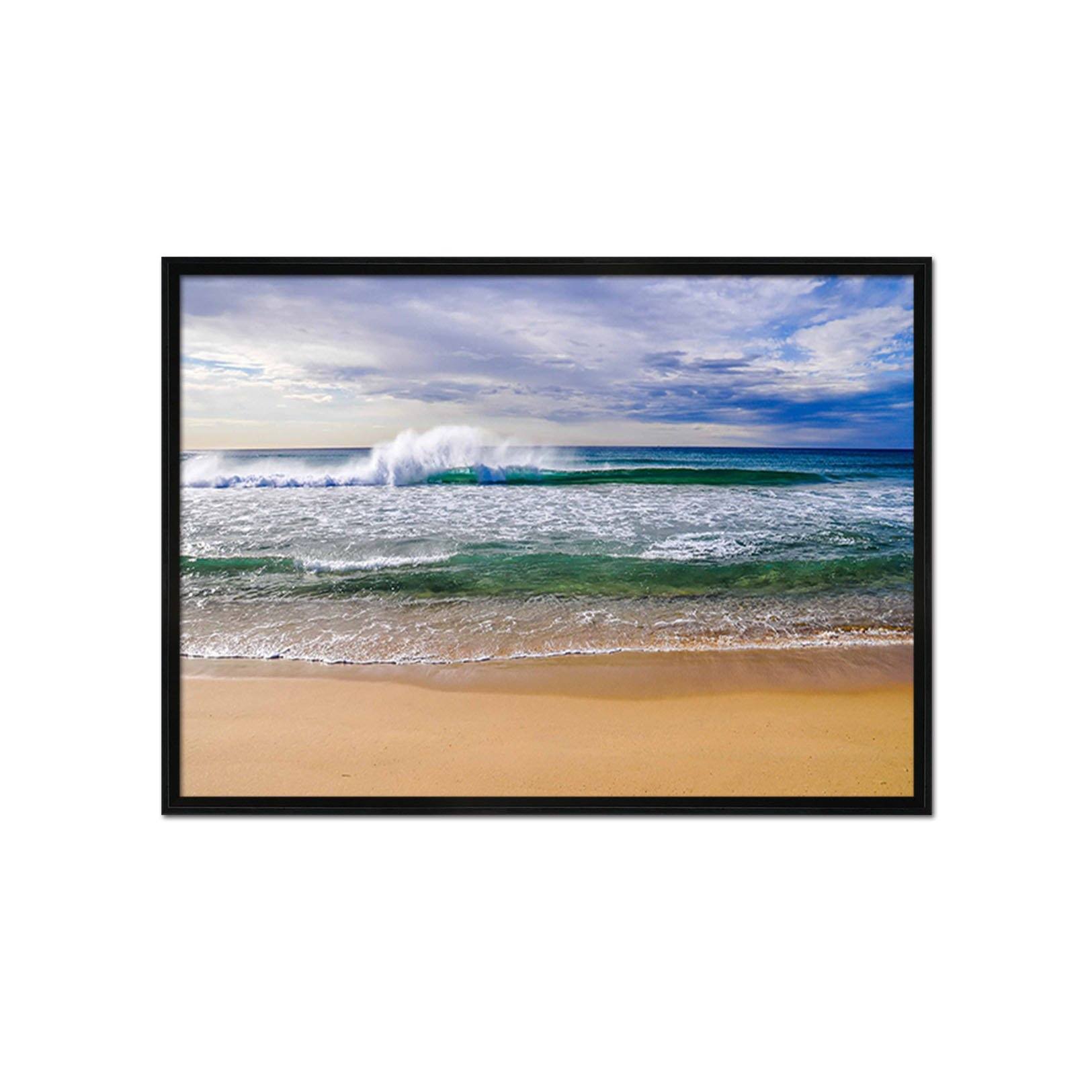 3D Spray Waves 129 Fake Framed Print Painting Wallpaper AJ Creativity Home