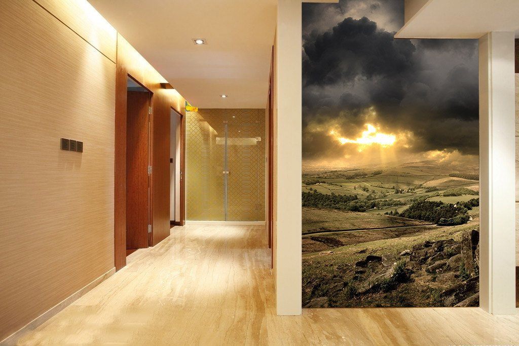 Sunshine Penetrating Clouds Wallpaper AJ Wallpaper