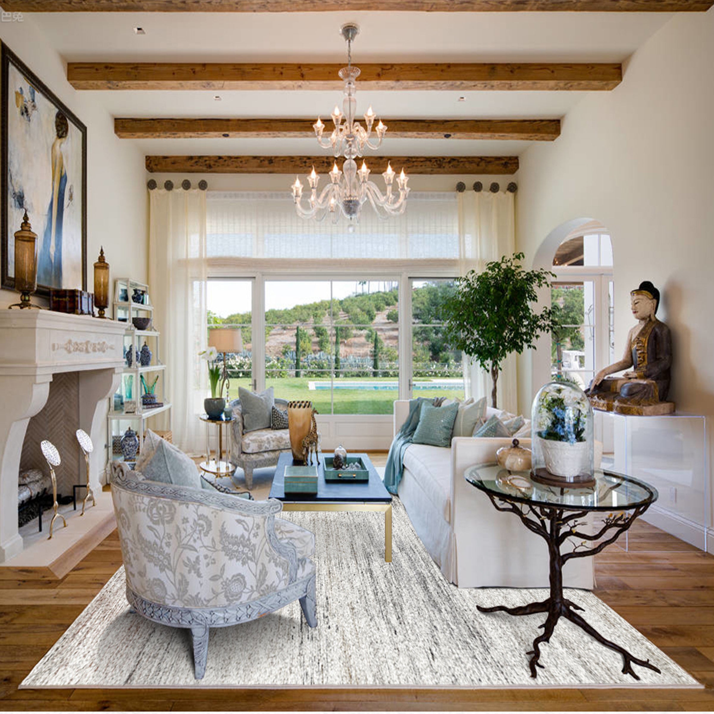 3D Gray Spot WG067 Non Slip Rug Mat Mat AJ Creativity Home