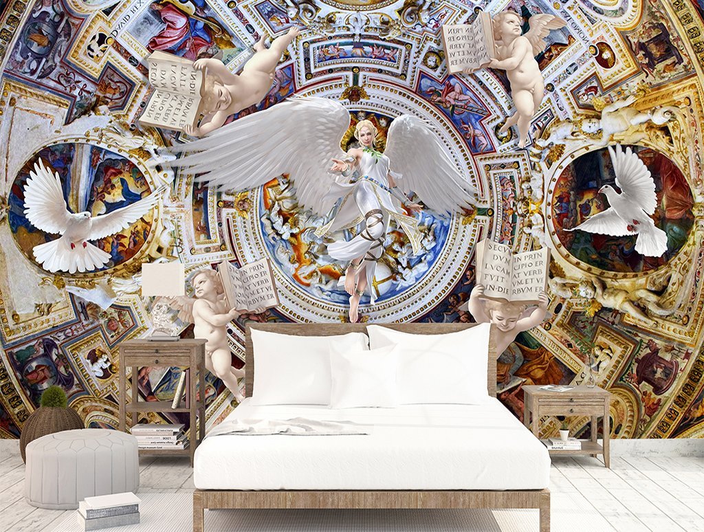 3D Angel Child 111 Wall Murals Wallpaper AJ Wallpaper 2