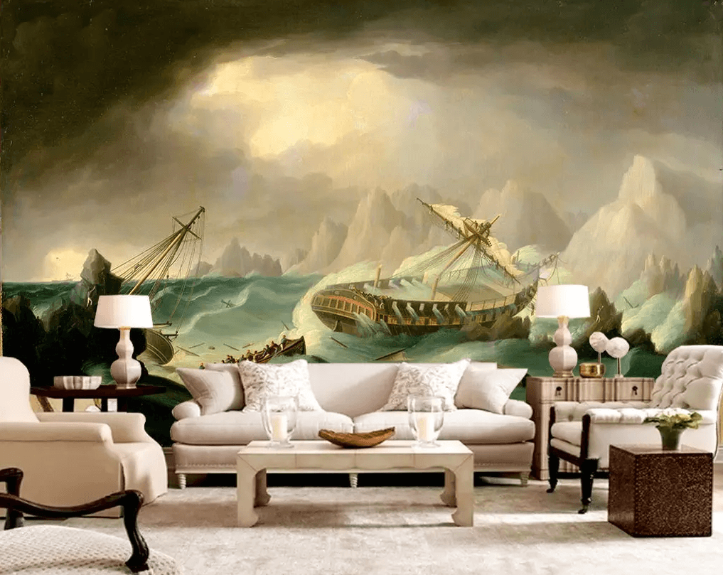 3D The Boat Turned Over 120 Wallpaper AJ Wallpaper 2