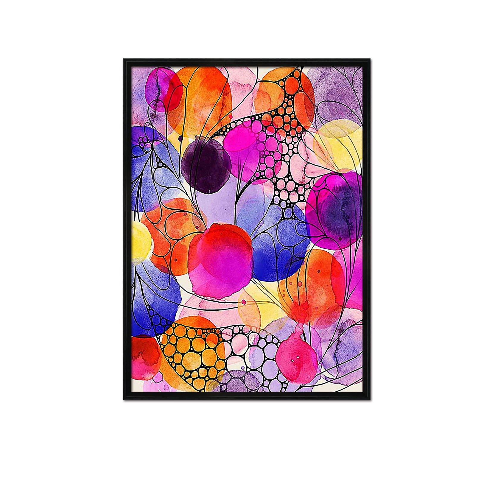 3D Colorful Balloons 095 Fake Framed Print Painting Wallpaper AJ Creativity Home