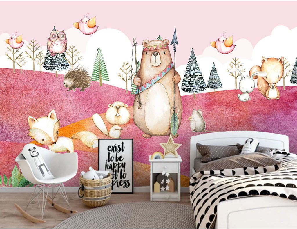 3D Animal Park 829 Wall Murals Wallpaper AJ Wallpaper 2