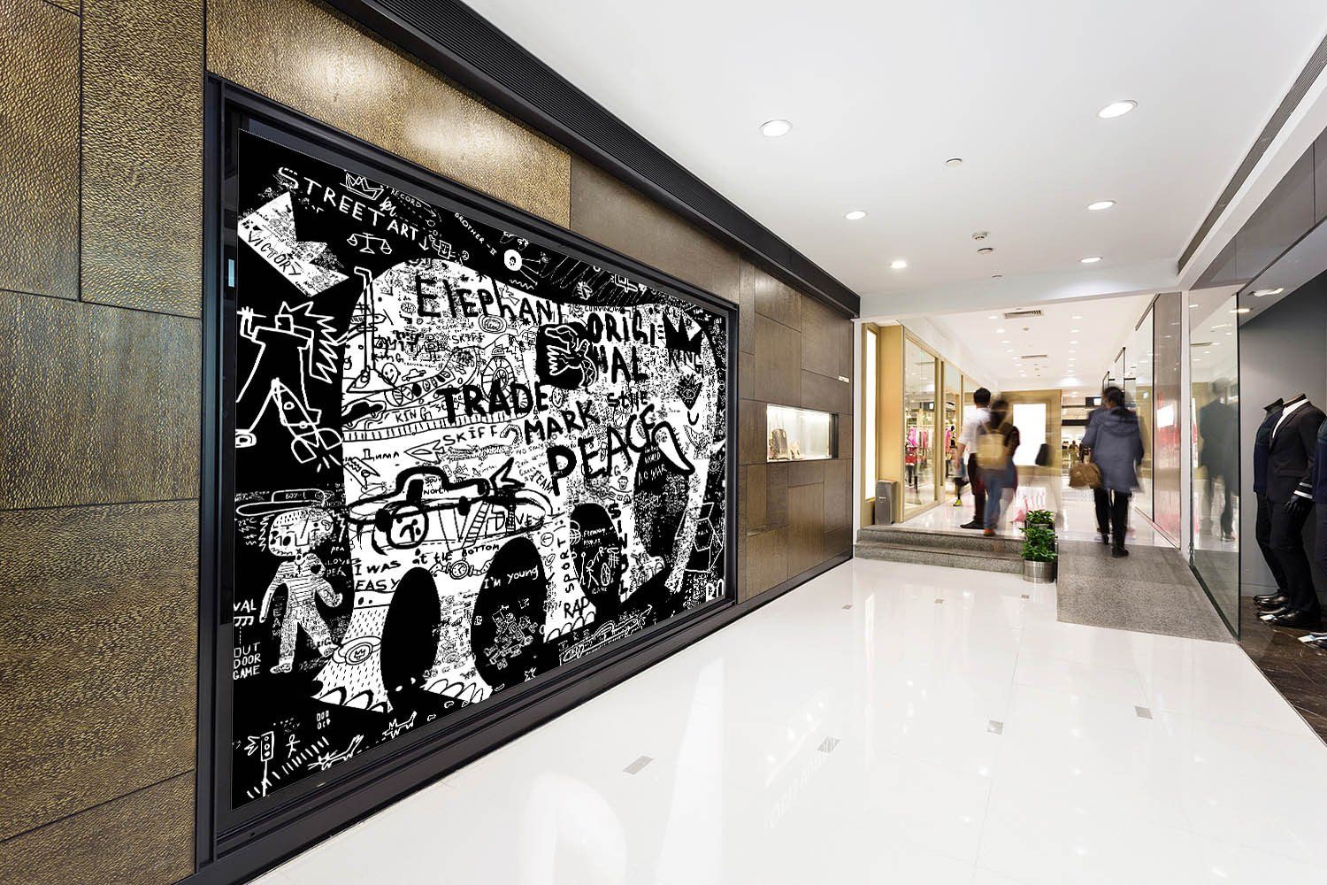 Various Patterns Graffiti Wallpaper AJ Wallpaper