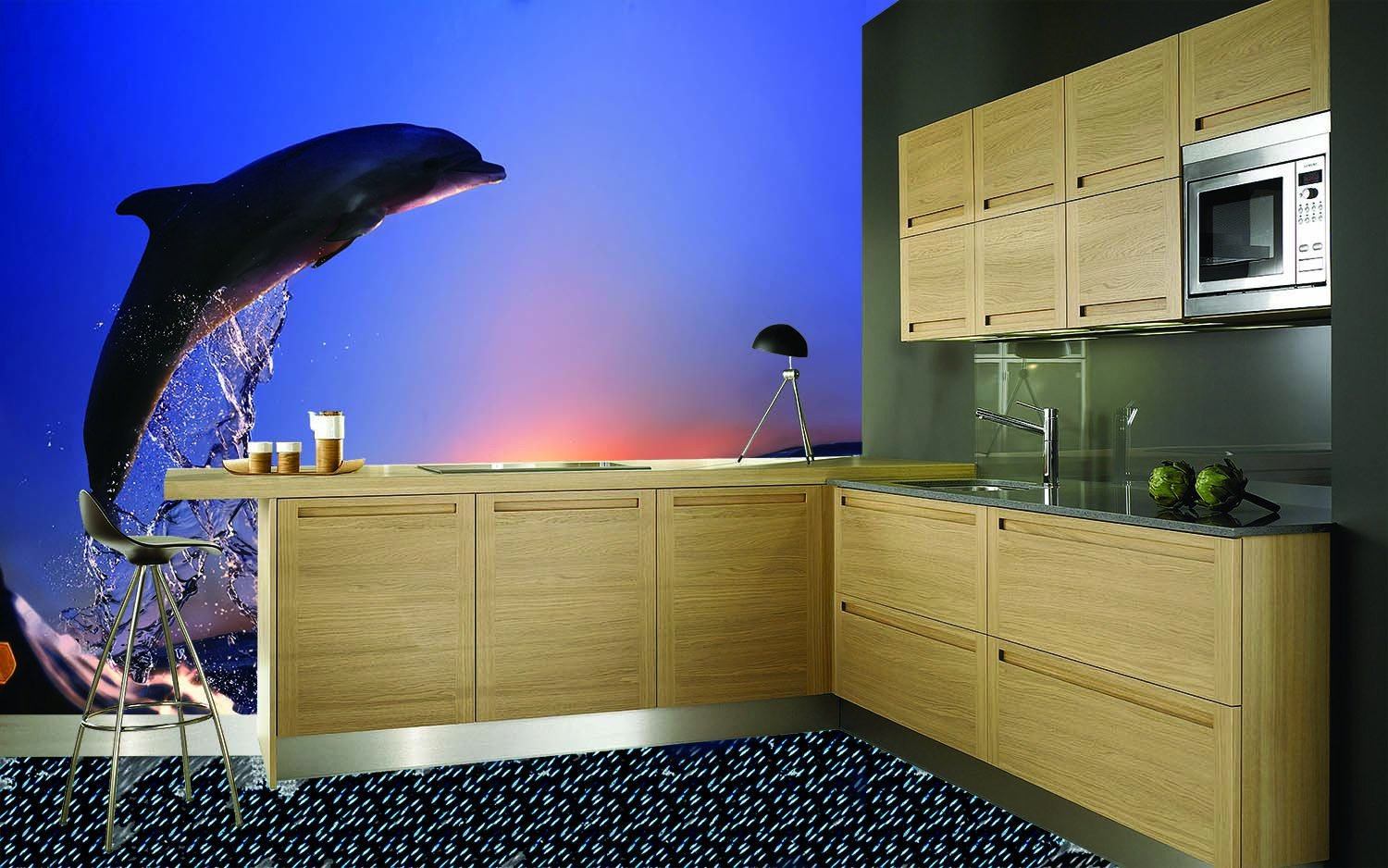 Surfing Dolphin Wallpaper AJ Wallpaper