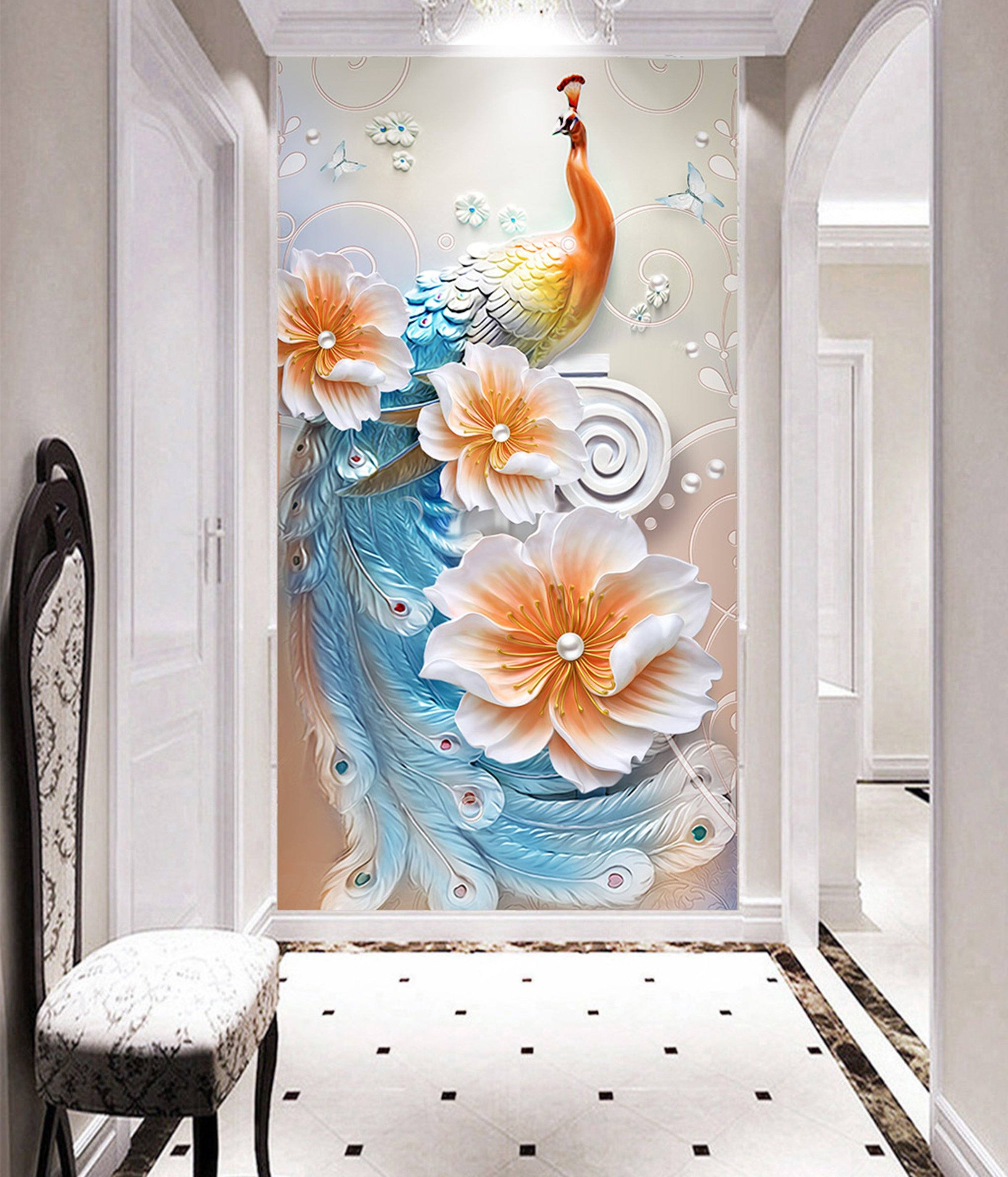 3D Peacock 89 Wall Murals Wallpaper AJ Wallpaper 2