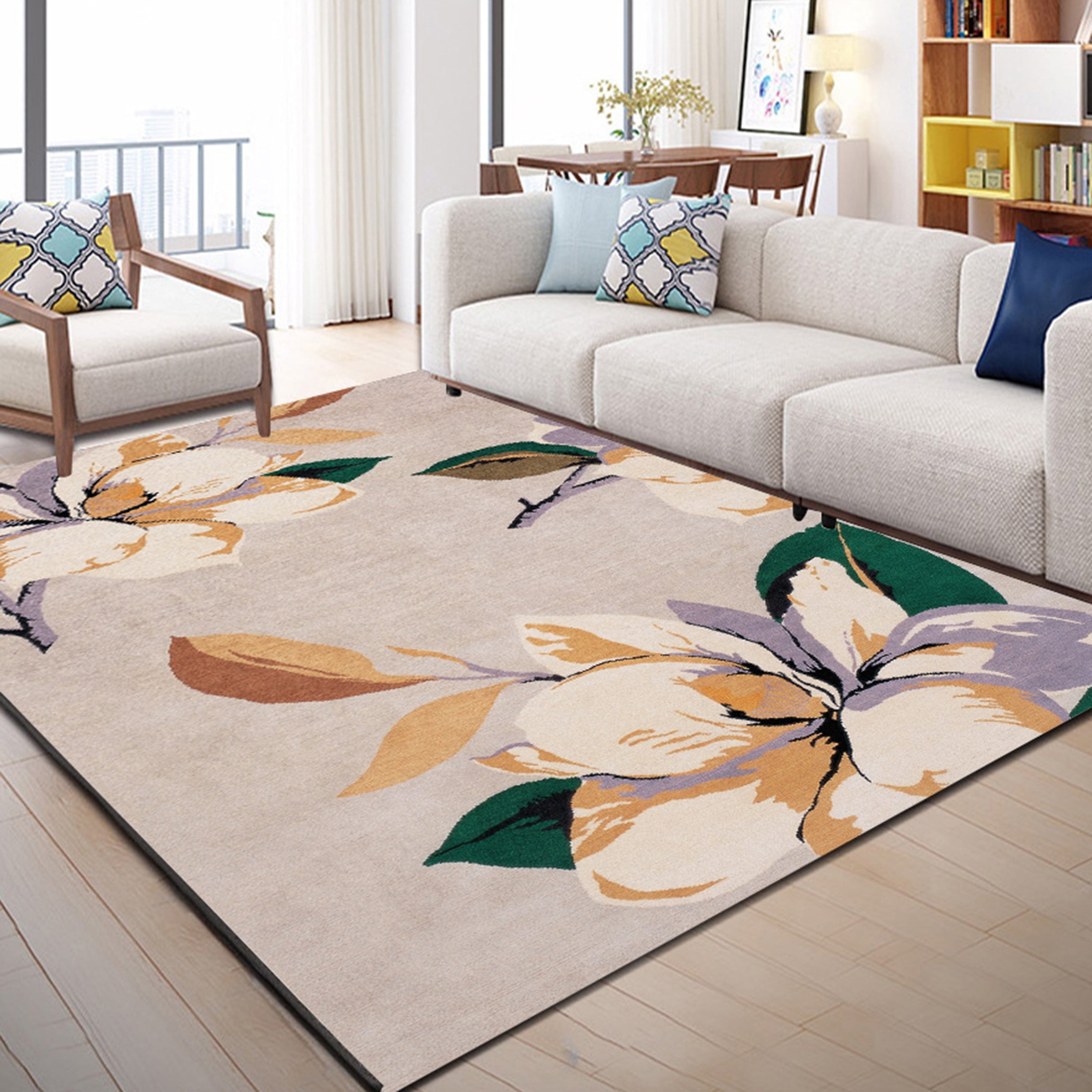 3D Colored Leaves WG230 Non Slip Rug Mat Mat AJ Creativity Home