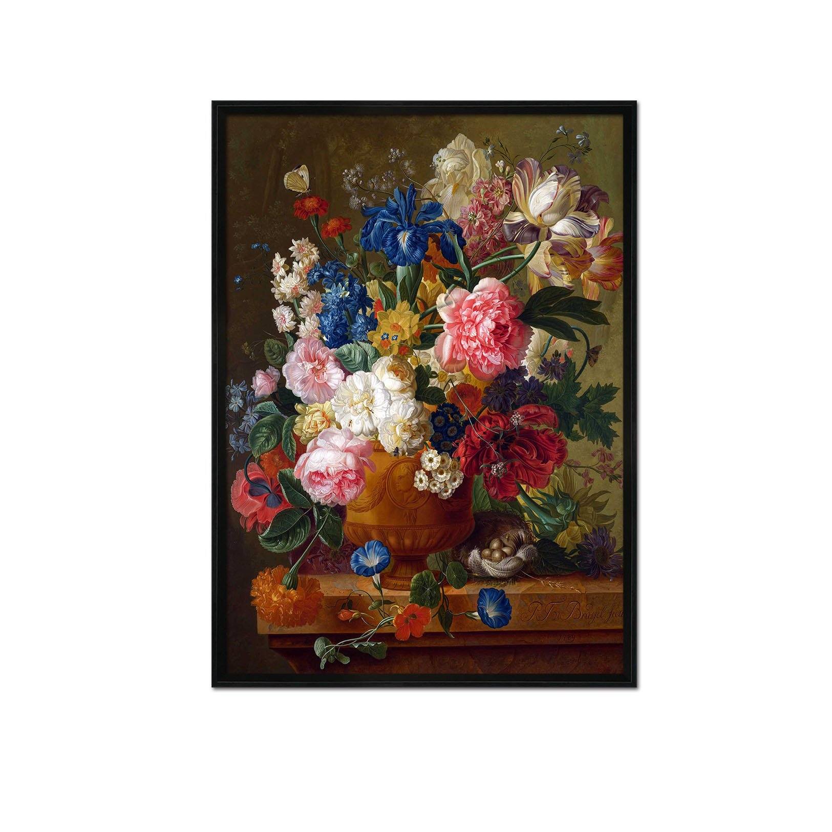 3D Flower Arrangement 141 Fake Framed Print Painting Wallpaper AJ Creativity Home