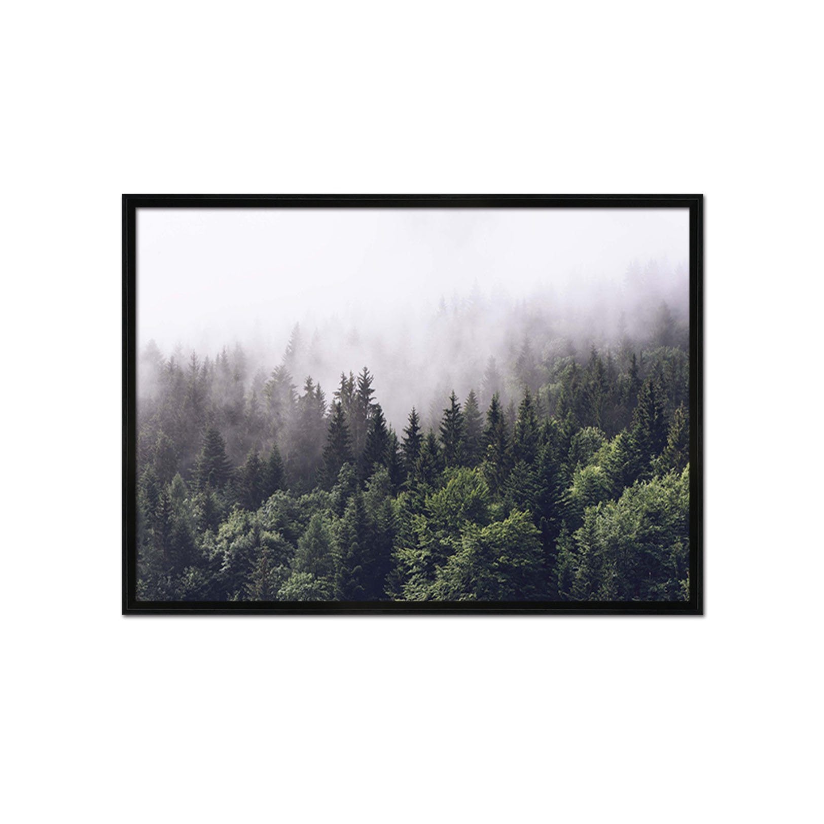 3D Dense Forest 093 Fake Framed Print Painting Wallpaper AJ Creativity Home