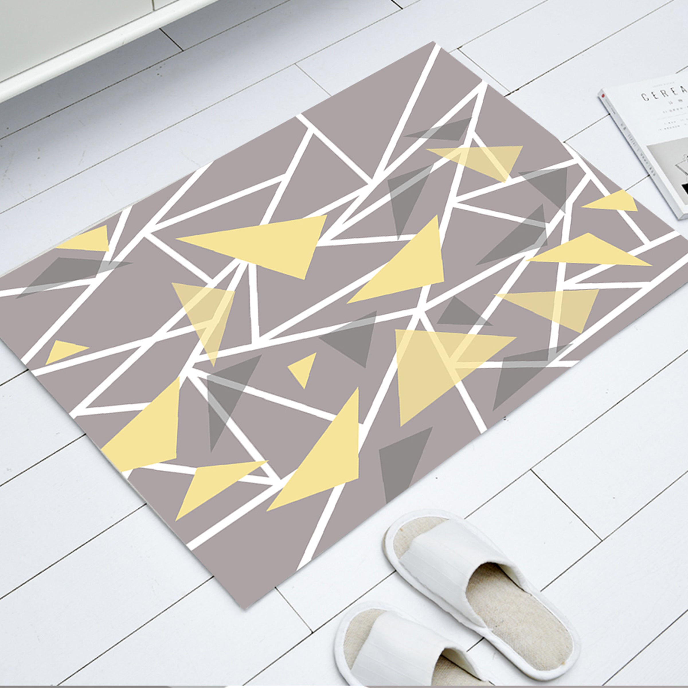 3D Colored Geometric Pattern WG444 Non Slip Rug Mat Mat AJ Creativity Home