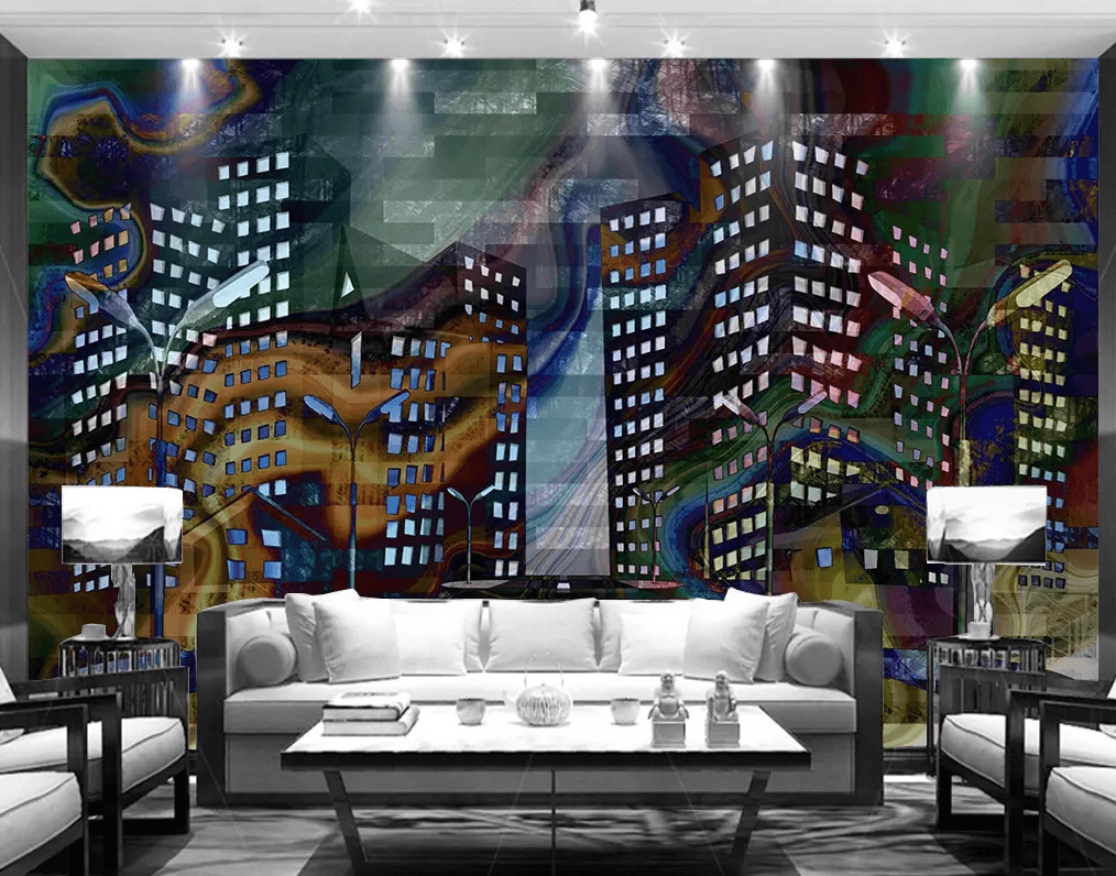 3D Building Color Dream 341 Wallpaper AJ Wallpaper 2