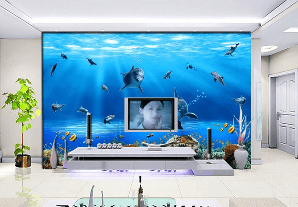 3D Undersea Dolphins 7 Wallpaper AJ Wallpaper 2 