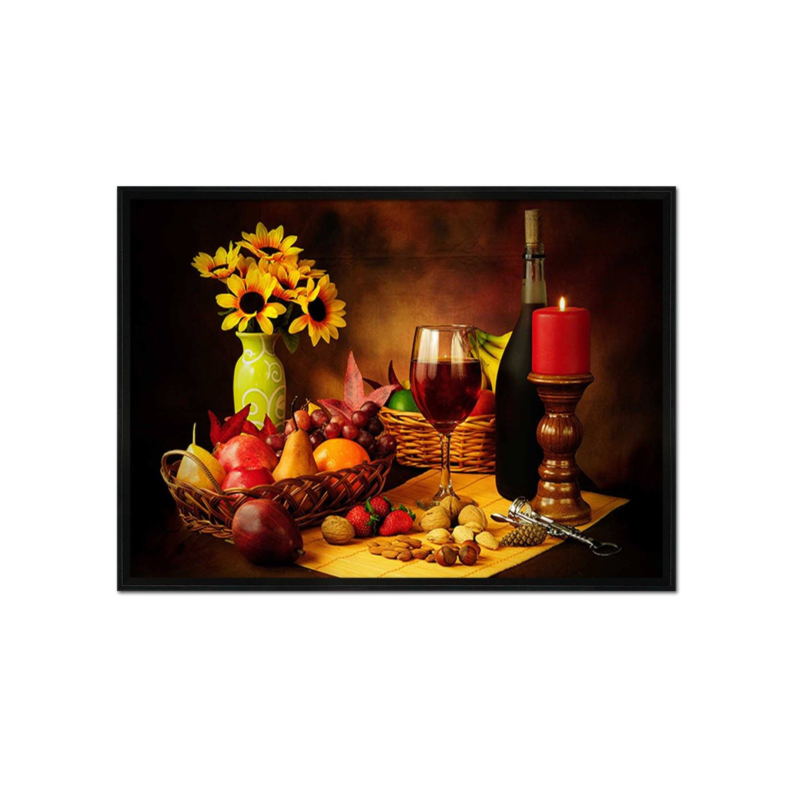 3D Single Light Dinner 117 Fake Framed Print Painting Wallpaper AJ Creativity Home
