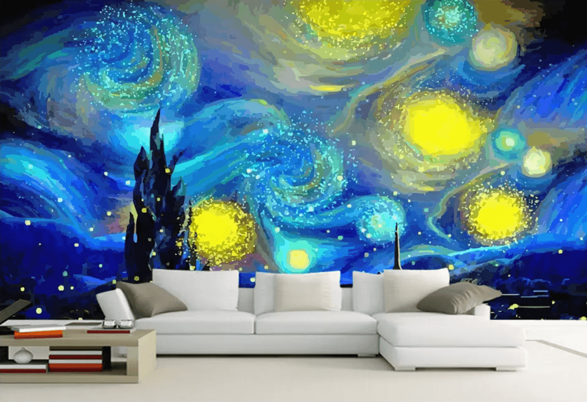 3D Graffiti Abstract Starry Sky 81 Wallpaper AJ Wallpaper 2