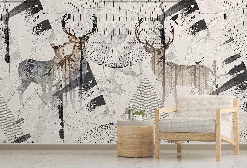3D Elk 173 Wall Murals Wallpaper AJ Wallpaper 2