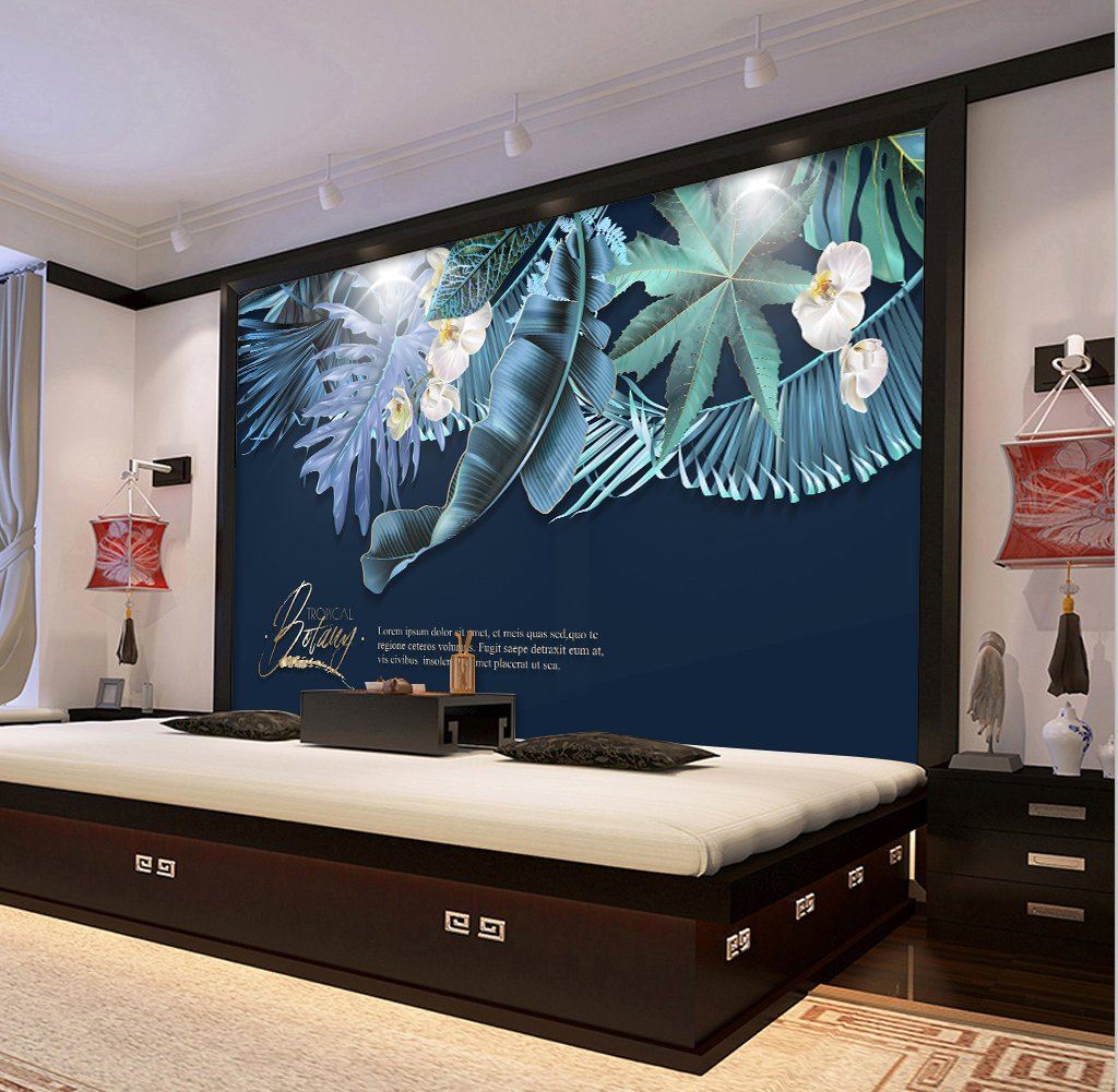 3D Leaves 661 Wall Murals Wallpaper AJ Wallpaper 2