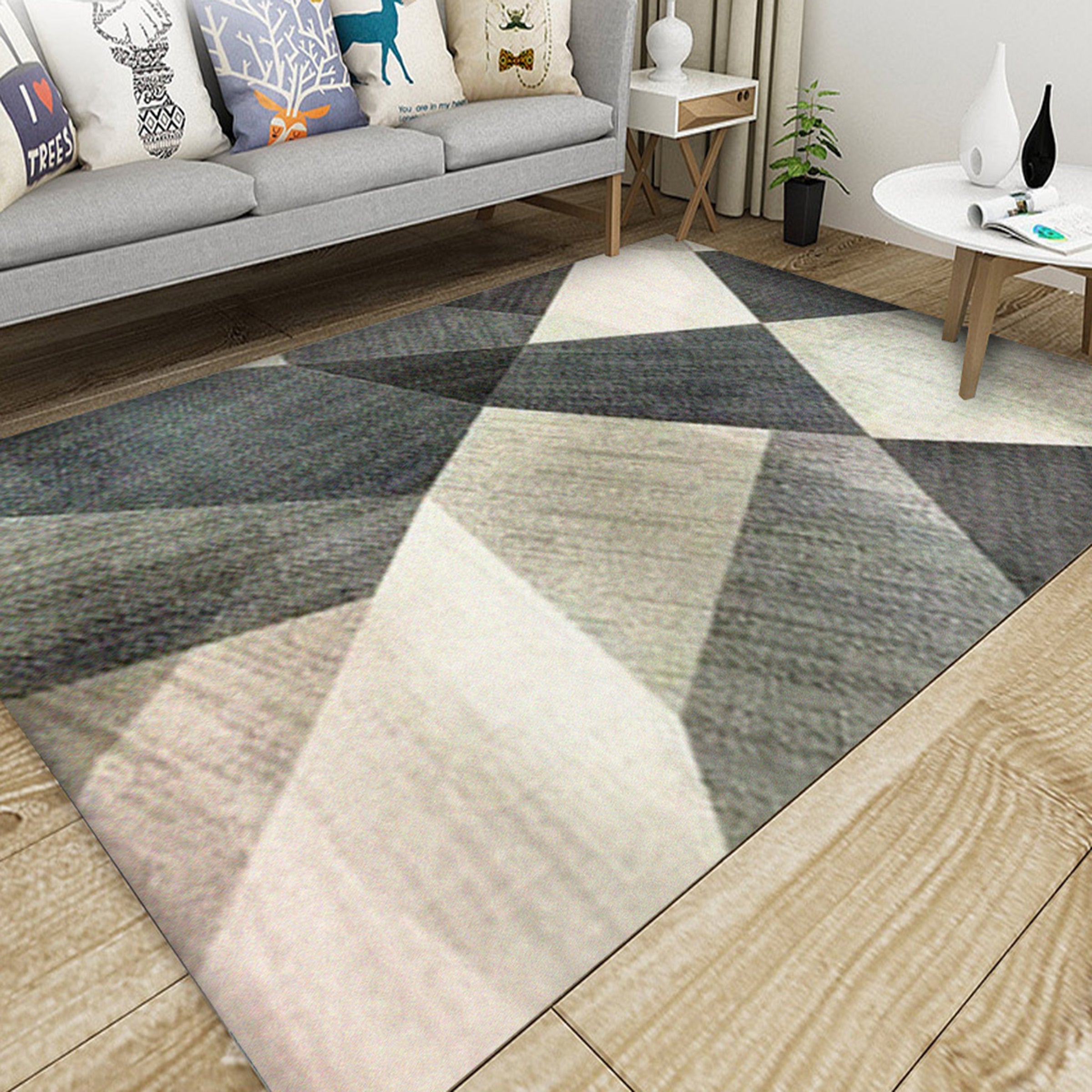 3D Irregular Geometry WG039 Non Slip Rug Mat Mat AJ Creativity Home