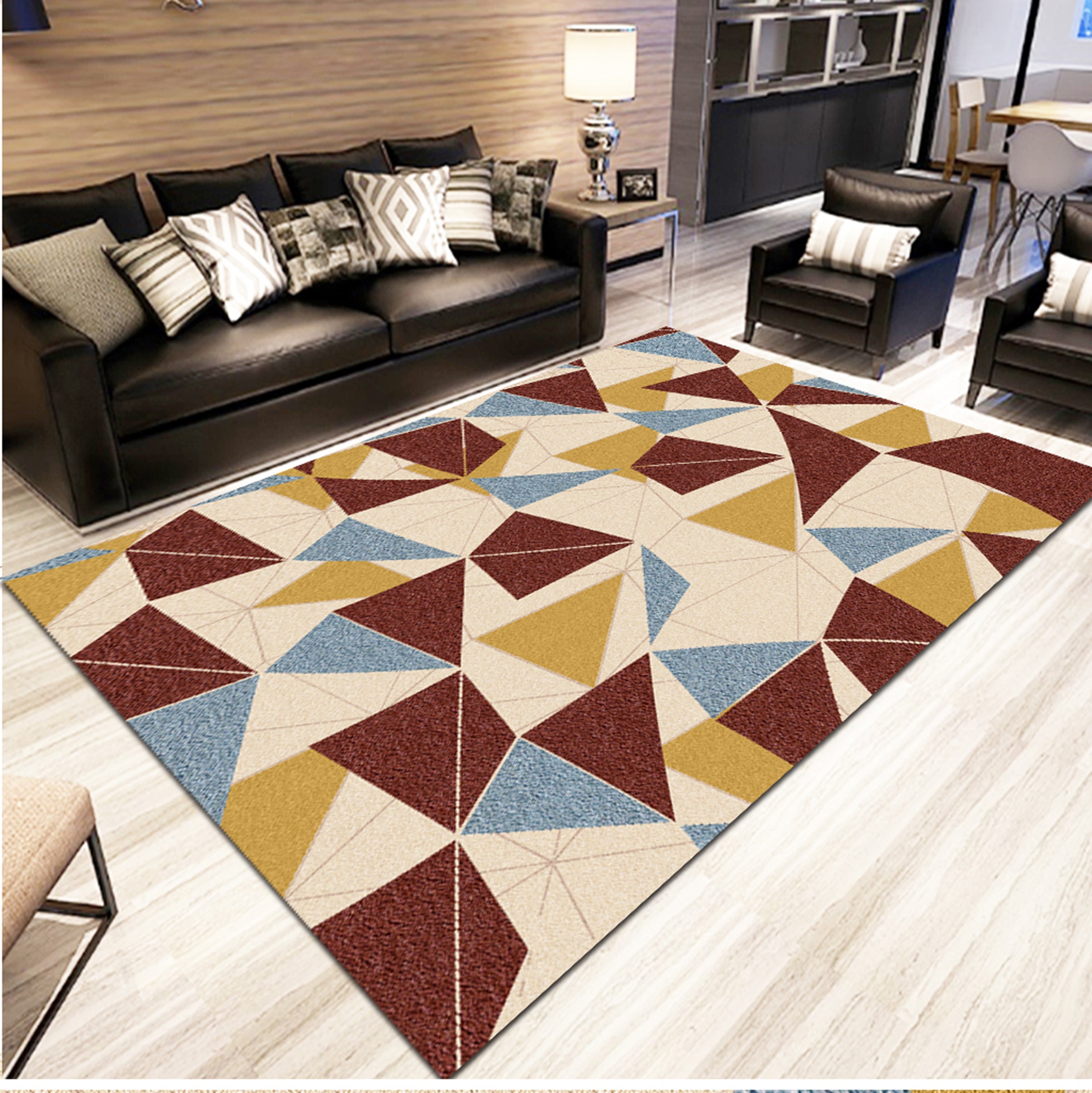 3D Colored Diamond WG568 Non Slip Rug Mat Mat AJ Creativity Home
