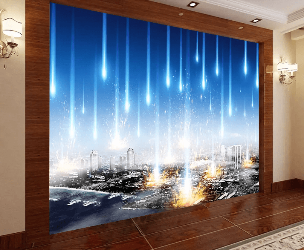 3D Fallen Stars City 421 Wallpaper AJ Wallpaper 2