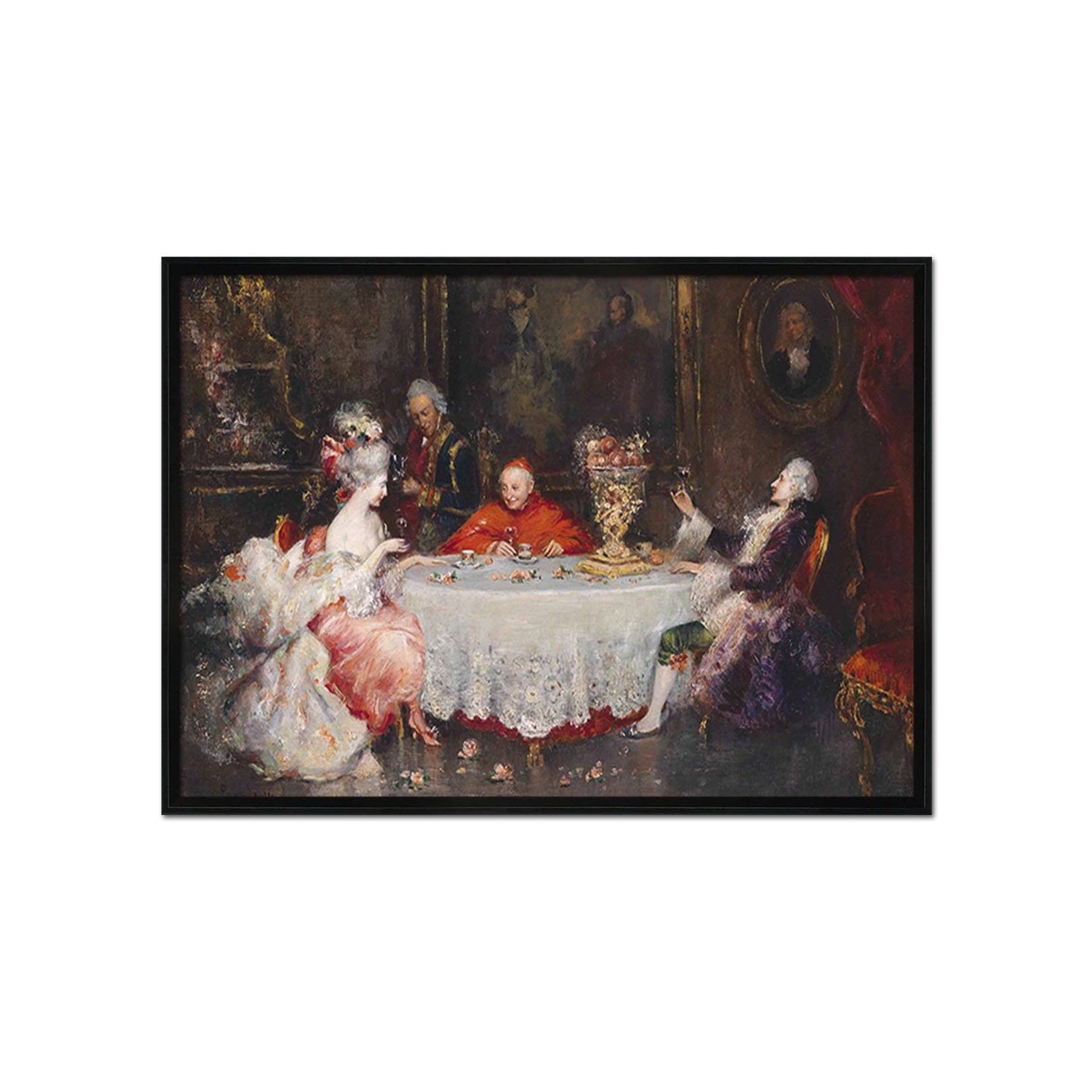 3D Afternoon Tea 043 Fake Framed Print Painting Wallpaper AJ Creativity Home