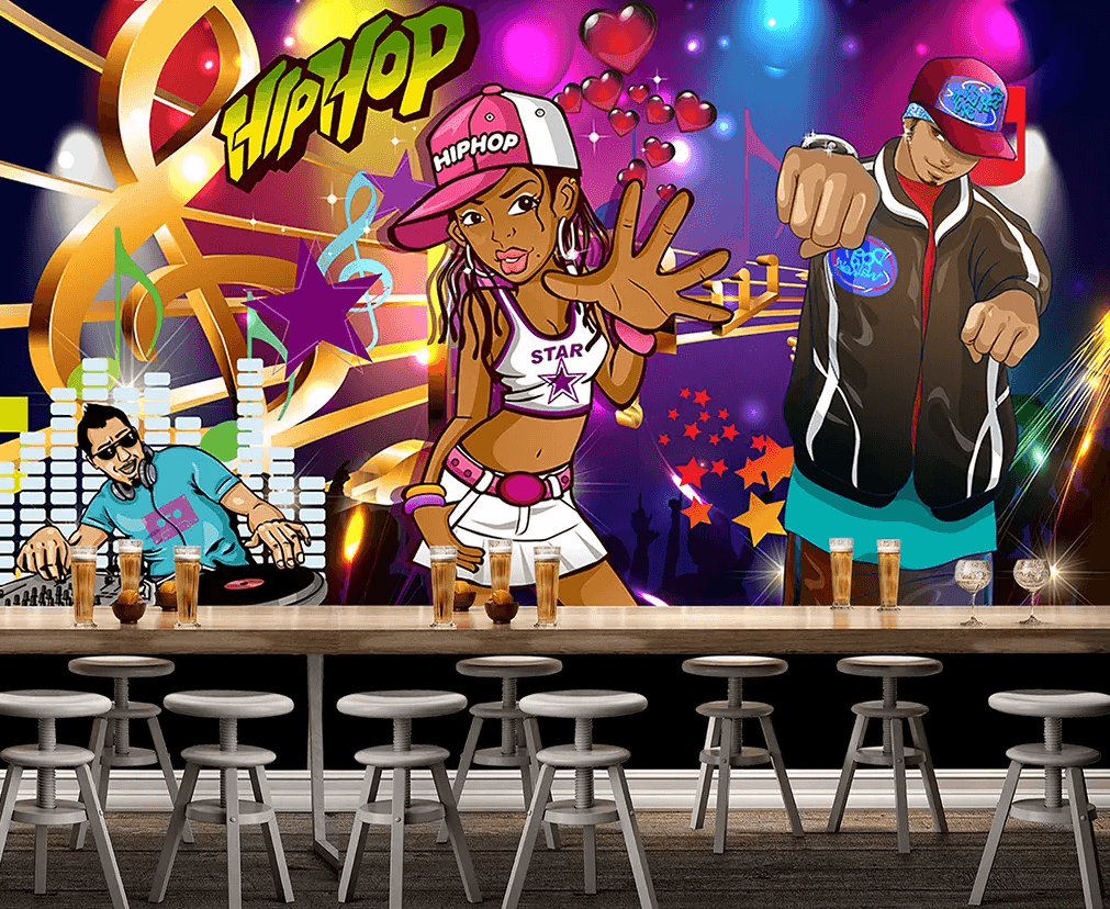3D Black Girl DJing 375 Wallpaper AJ Wallpaper 2