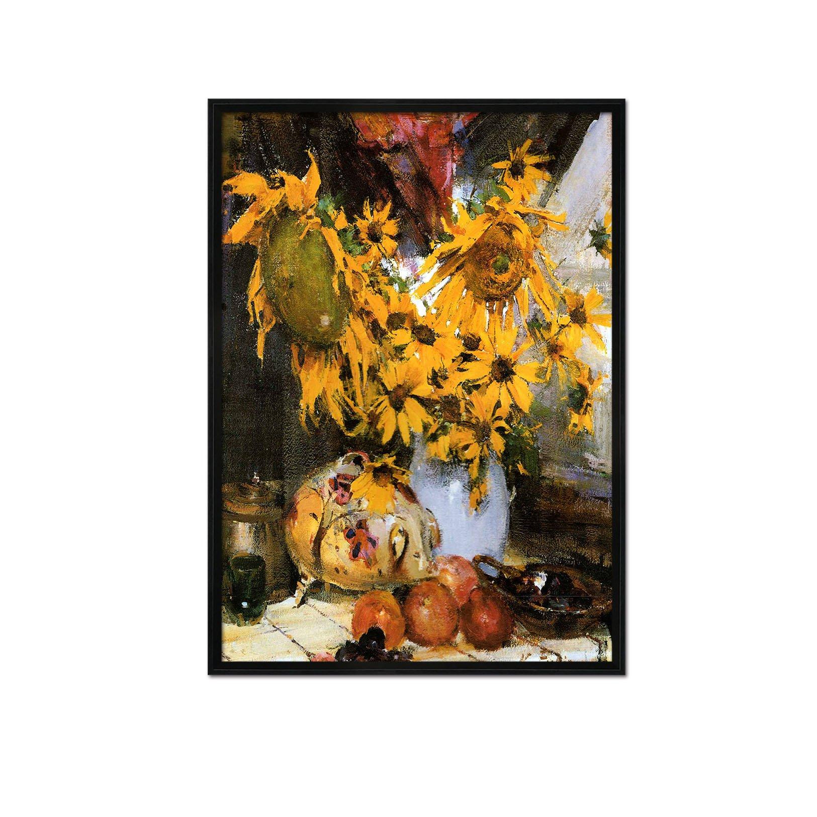 3D Painting Sunflower 139 Fake Framed Print Painting Wallpaper AJ Creativity Home