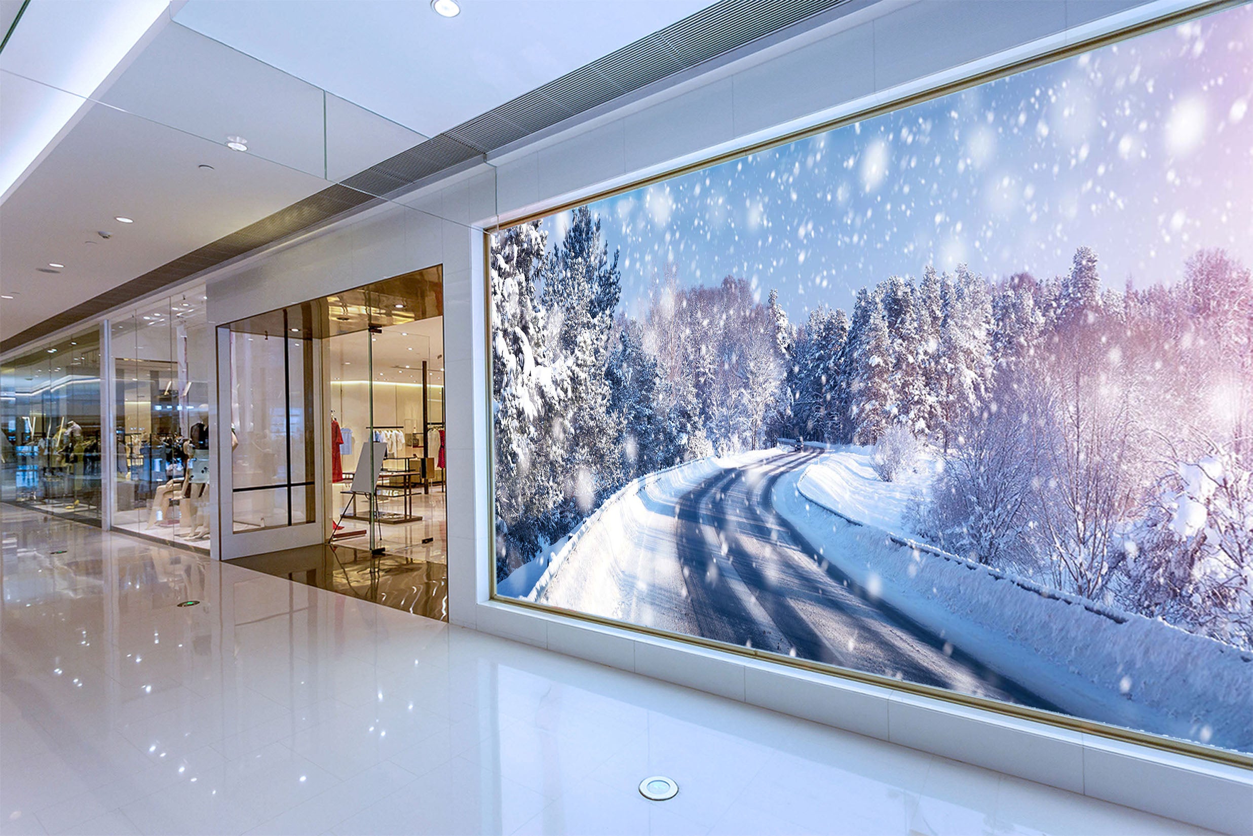 3D Snowflake Sunshine 141 Wall Murals