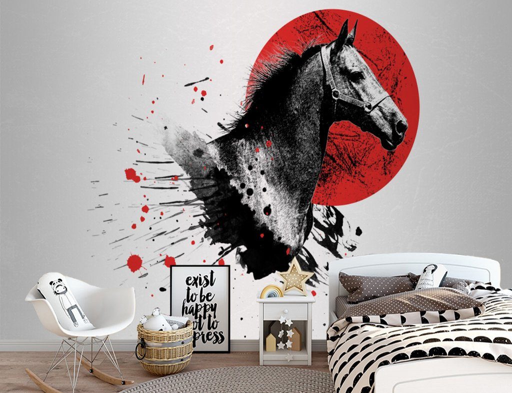 3D Oil Painting Horse 343 Wall Murals Wallpaper AJ Wallpaper 2