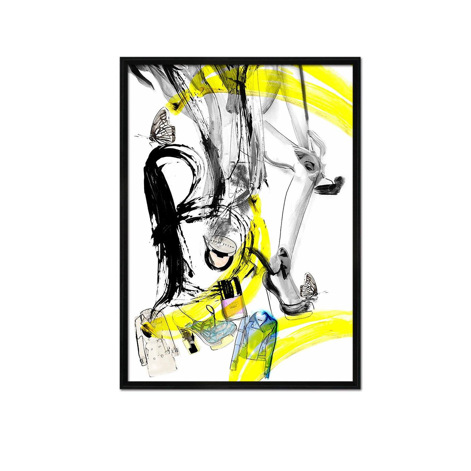 3D Graffiti Ink 083 Fake Framed Print Painting Wallpaper AJ Creativity Home