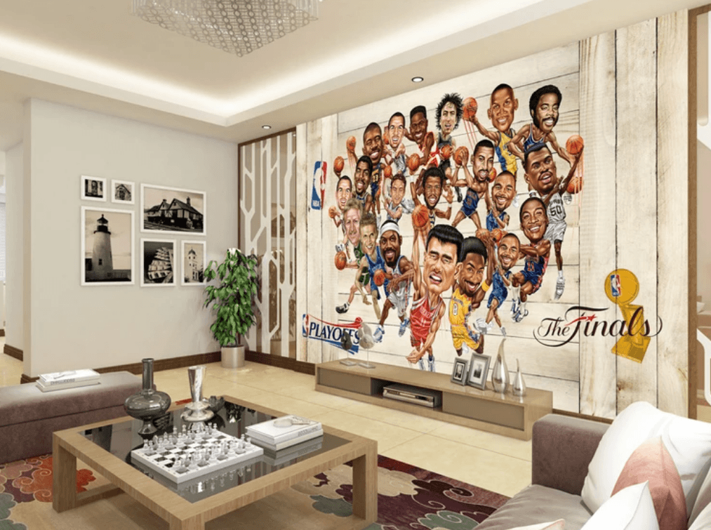 3D Cartoon Abdominal Muscle Basketball 6 Wallpaper AJ Wallpaper 2