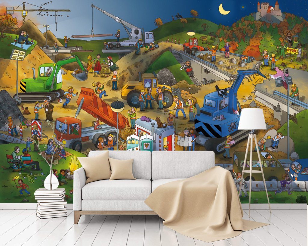 3D Car World 859 Wall Murals Wallpaper AJ Wallpaper 2