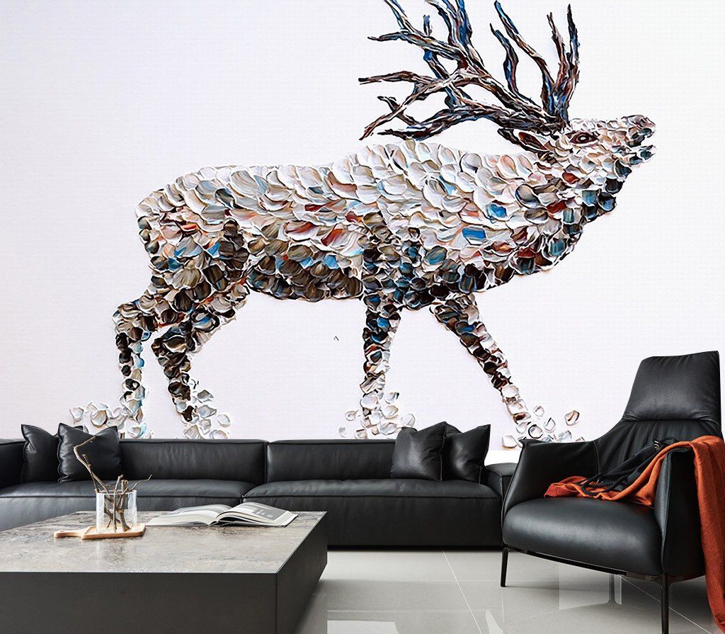 3D Elk 391 Wall Murals Wallpaper AJ Wallpaper 2